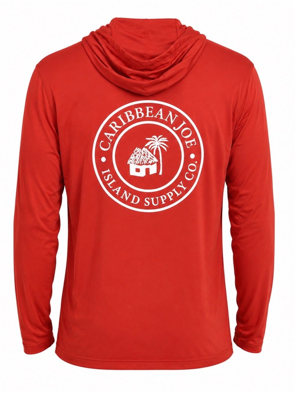 Caribbean Joe Fishing Performance Hoodie Sun Shirt Lightweight Mens M Coral UPF